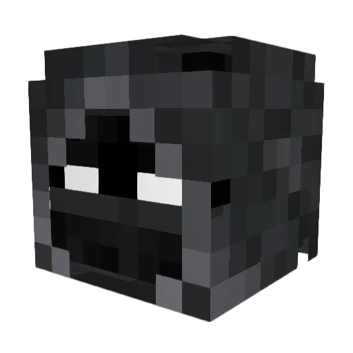 Qptus Minecraft avatar head, 3D render