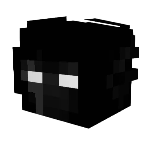 Qpuz Minecraft avatar head, 3D render