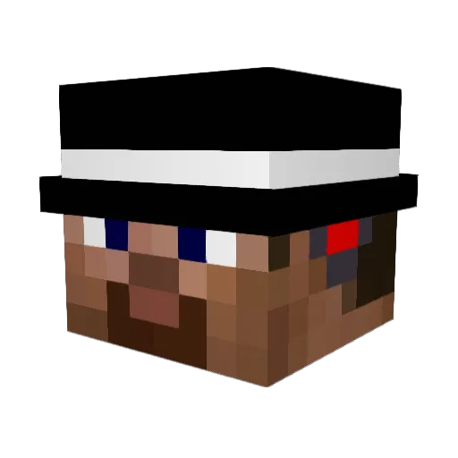 QqingHBY Minecraft avatar head, 3D render
