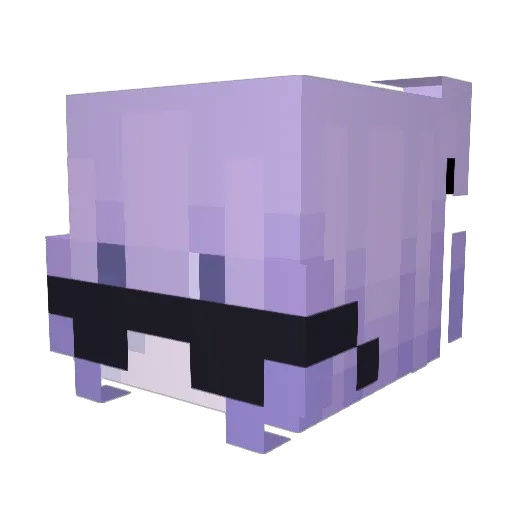 QqqUUzZ Minecraft avatar head, 3D render