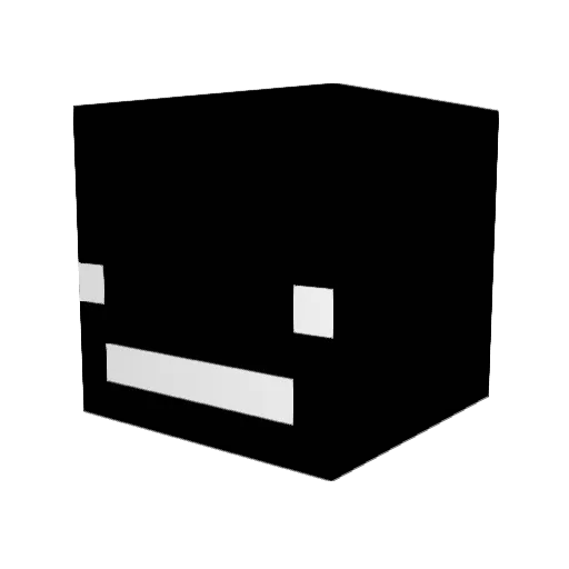 Qr15 Minecraft avatar head, 3D render