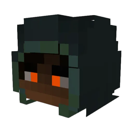 QrangeHoney Minecraft avatar head, 3D render
