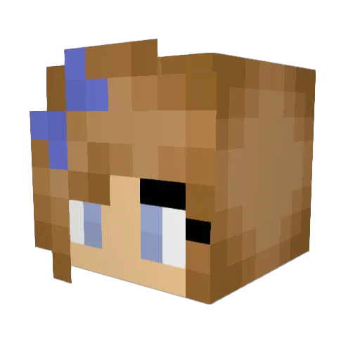 Qrgy Minecraft avatar head, 3D render