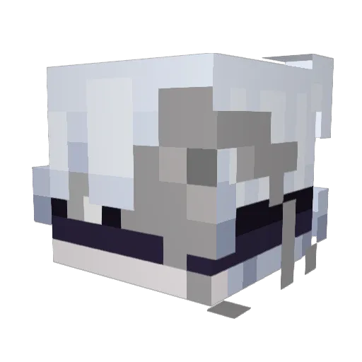 Qriomz Minecraft avatar head, 3D render