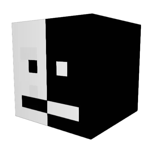 Qrizmah Minecraft avatar head, 3D render