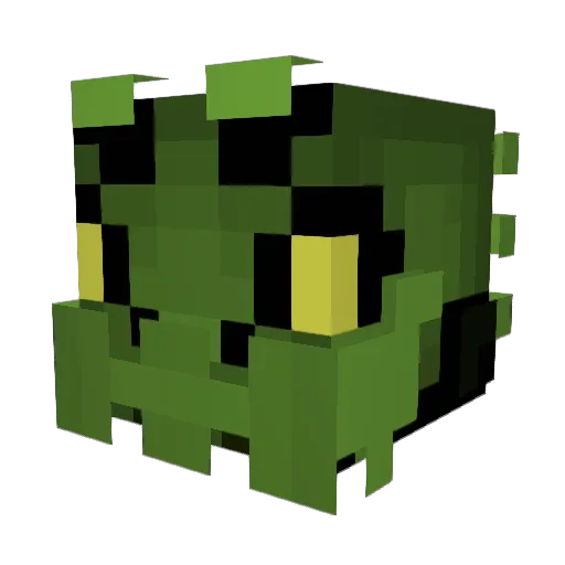 Qrzychu_ Minecraft avatar head, 3D render
