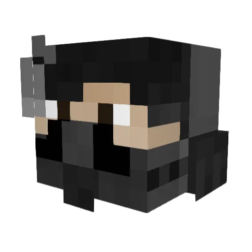 QsdOrdinal Minecraft avatar head, 3D render
