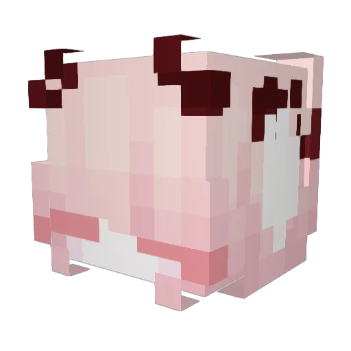 Qsewiz Minecraft avatar head, 3D render