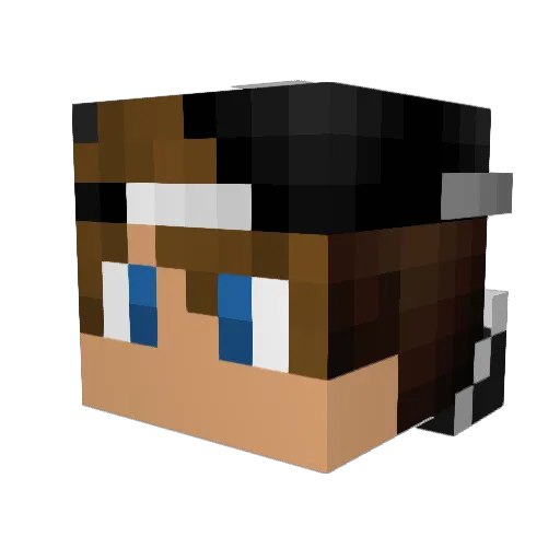QslarnoMakeCombo Minecraft avatar head, 3D render