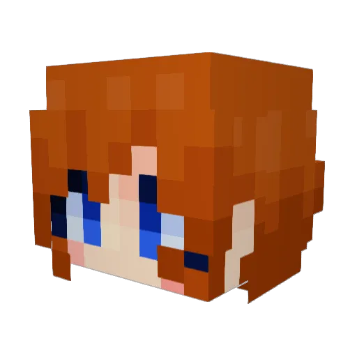 Qsouq Minecraft avatar head, 3D render