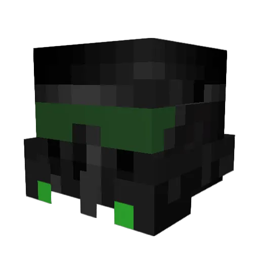 Qsprey Minecraft avatar head, 3D render