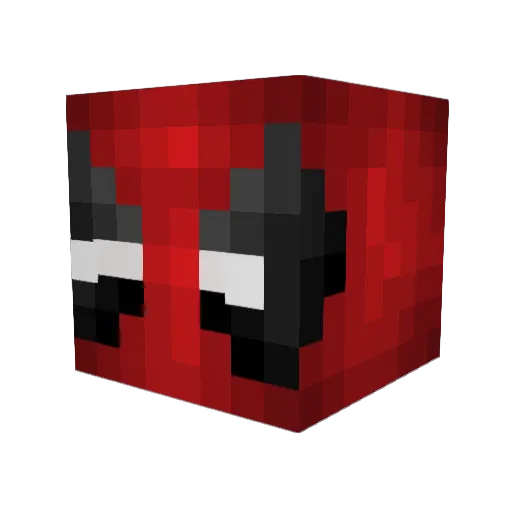 QtAndyy Minecraft avatar head, 3D render