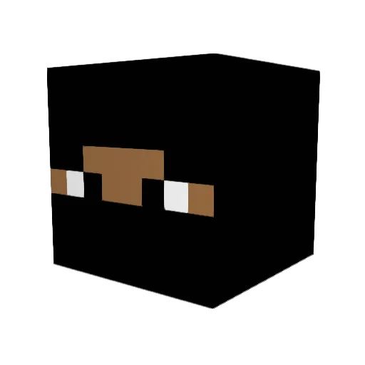QtLink Minecraft avatar head, 3D render