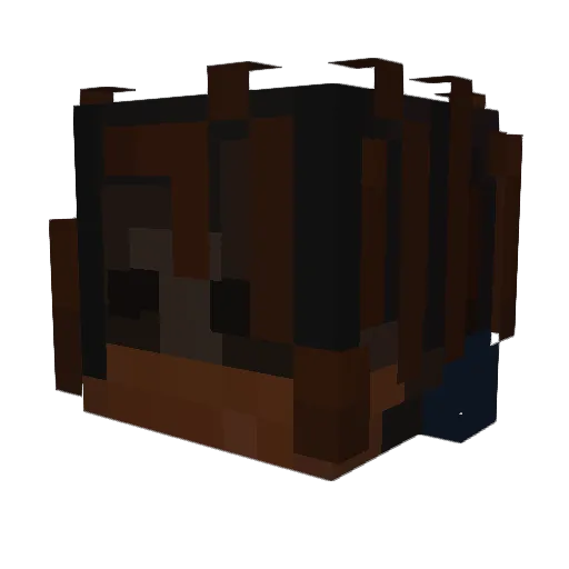 Qthorne Minecraft avatar head, 3D render