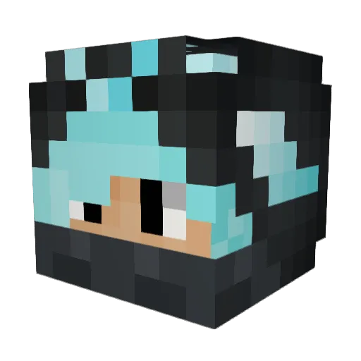 Qtip1013 Minecraft avatar head, 3D render