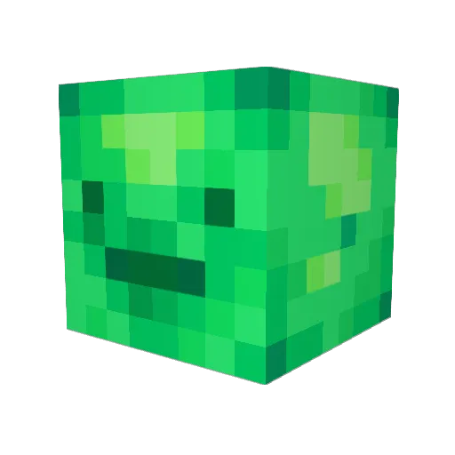 Qtzii Minecraft avatar head, 3D render