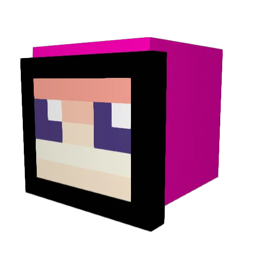 Qu1ncy_ Minecraft avatar head, 3D render