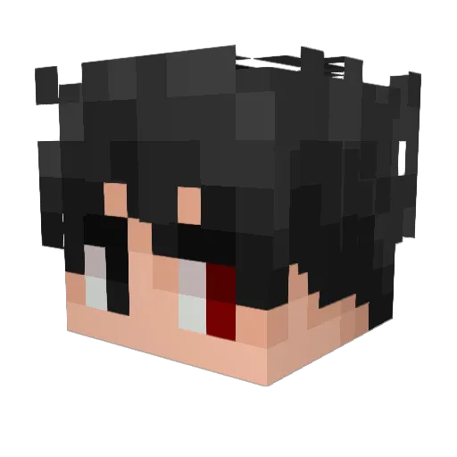 Qu1nnt Minecraft avatar head, 3D render