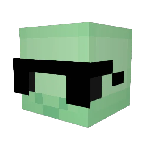 QuaDragora Minecraft avatar head, 3D render