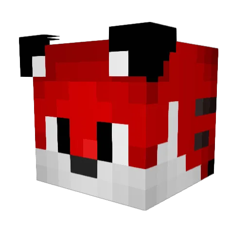 QuaV0PvP Minecraft avatar head, 3D render