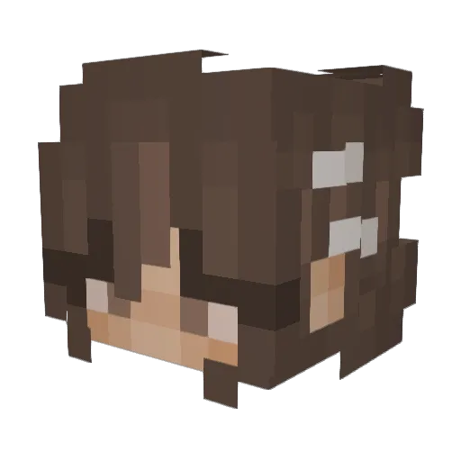 QuackCake69 Minecraft avatar head, 3D render