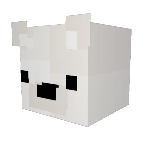 QuackDeMarco_ Minecraft avatar head, 3D render