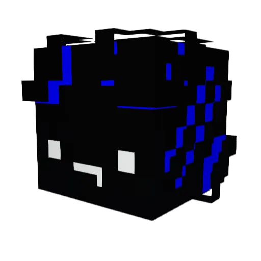 QuackIsBack2 Minecraft avatar head, 3D render