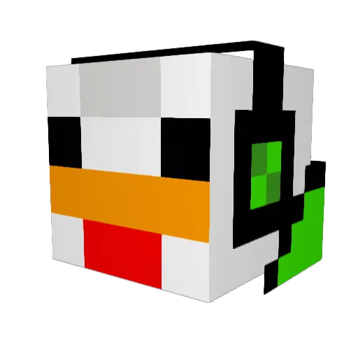 Quack_Attack7 Minecraft avatar head, 3D render