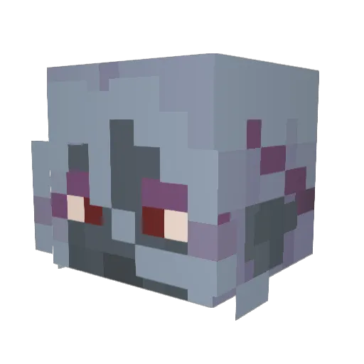 Quackardo Minecraft avatar head, 3D render
