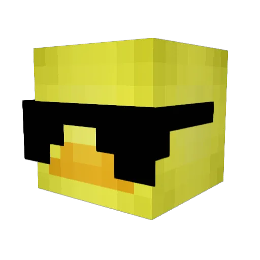 Quacker912 Minecraft avatar head, 3D render