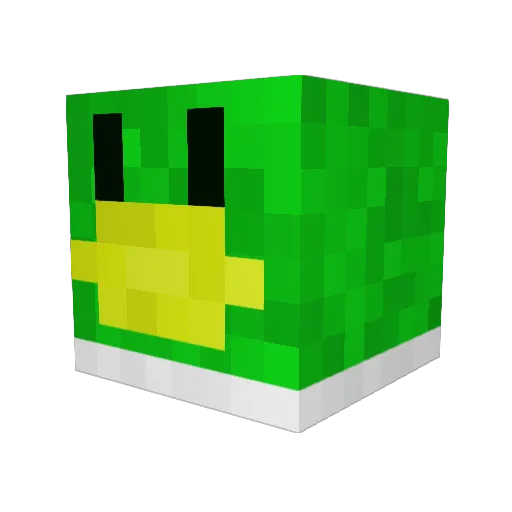 QuackersYoutub Minecraft avatar head, 3D render