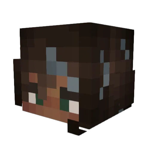 Quackingly Minecraft avatar head, 3D render