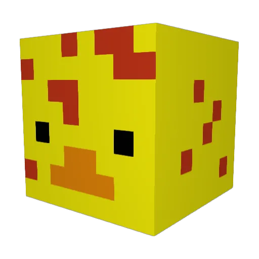 Quackingmenace2 Minecraft avatar head, 3D render