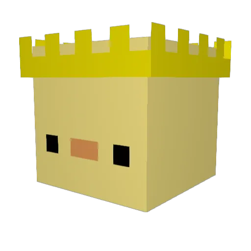 QuackyTheDev Minecraft avatar head, 3D render