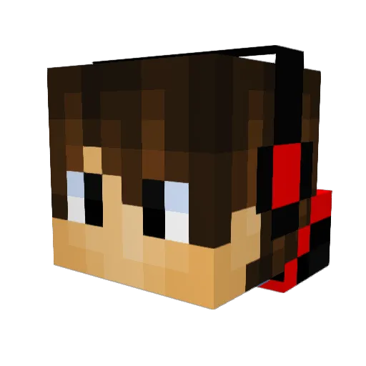 QuadTrex Minecraft avatar head, 3D render