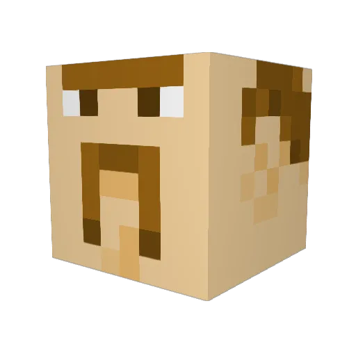 Quad_Zombie1 Minecraft avatar head, 3D render