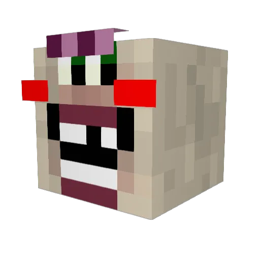 Quaddam11 Minecraft avatar head, 3D render