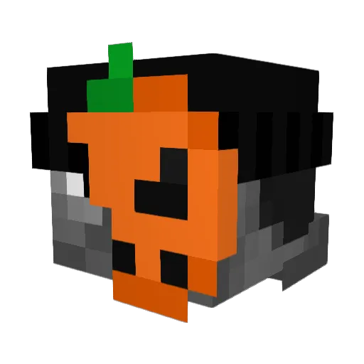 Quadralux Minecraft avatar head, 3D render