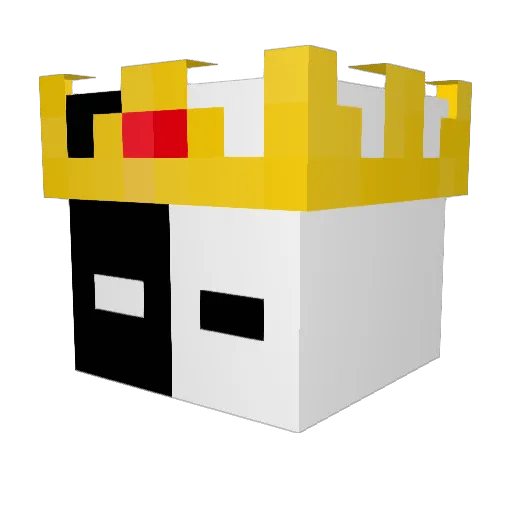 Quadravex Minecraft avatar head, 3D render