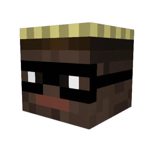 Quadre48 Minecraft avatar head, 3D render