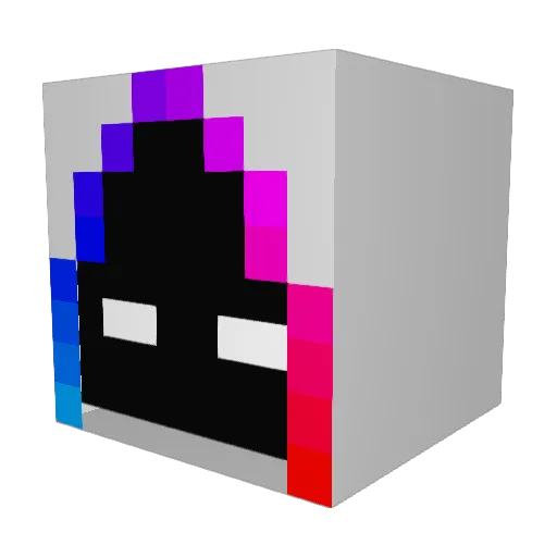 Quai5357 Minecraft avatar head, 3D render