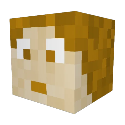 Quail3gg Minecraft avatar head, 3D render