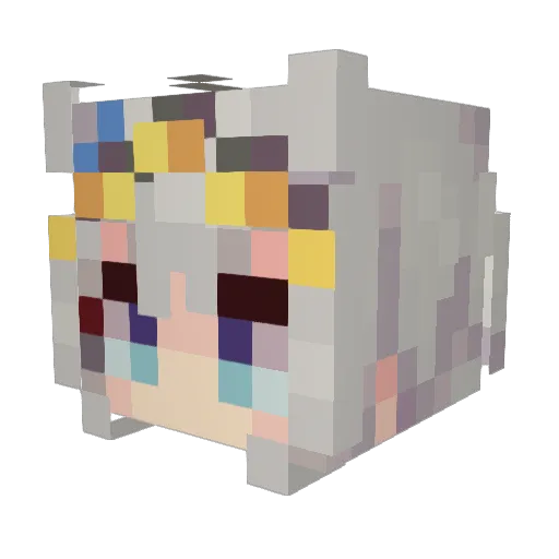 Quail_Eggs Minecraft avatar head, 3D render