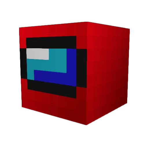 Quaiombar Minecraft avatar head, 3D render