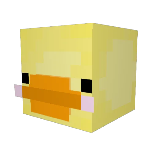 Quak_Wack Minecraft avatar head, 3D render
