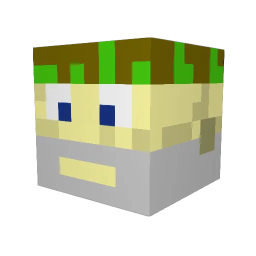 Quake93 Minecraft avatar head, 3D render