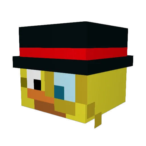 Quakify Minecraft avatar head, 3D render