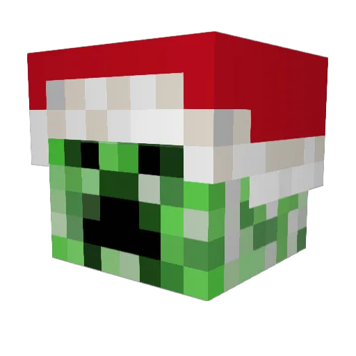 QuakingCreeper Minecraft avatar head, 3D render