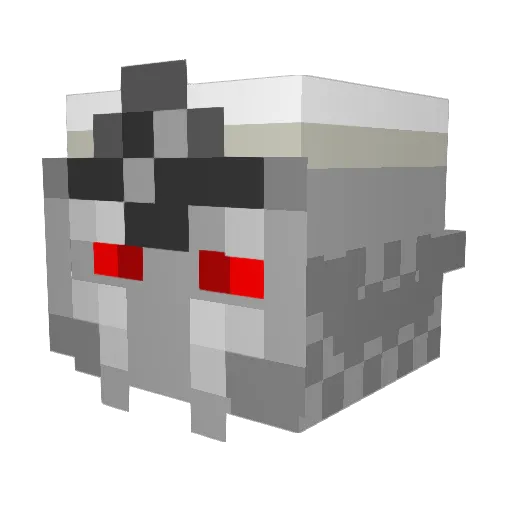Qualexe Minecraft avatar head, 3D render