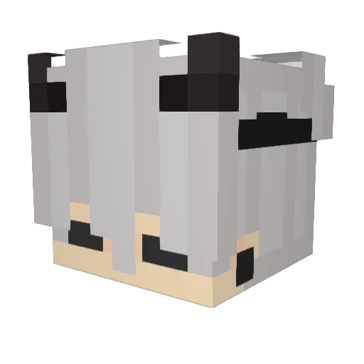 QualityCTRL Minecraft avatar head, 3D render